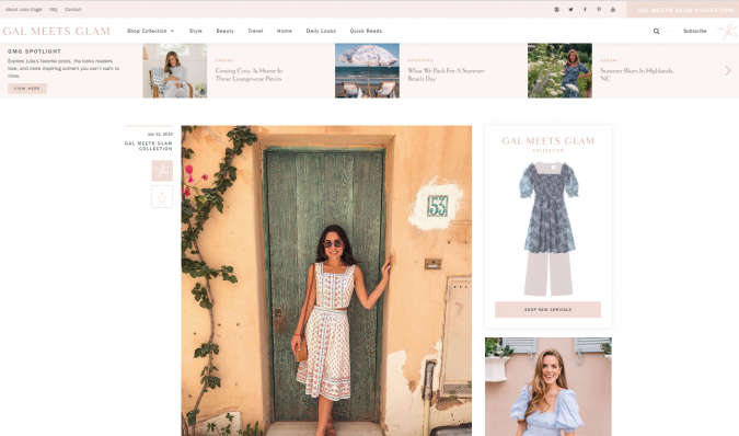 Top 60 Trendy Women Fashion Blogs to Follow 30 Gal Meets Glam blog screenshot Top 60 Trendy Women Fashion Blogs to Follow - 30