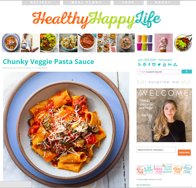 Best 50 Healthy Food Blogs and Websites to Follow 33 Healthy. Happy. Life. Best 50 Healthy Food Blogs and Websites to Follow - 33
