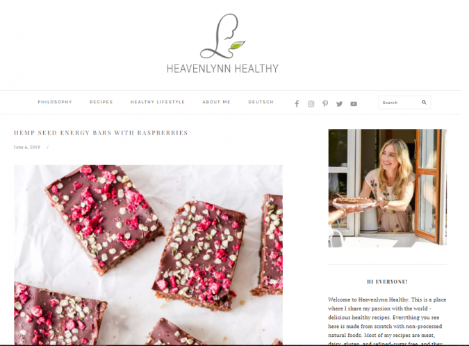 Heavenlynn Healthy Best 50 Healthy Food Blogs and Websites to Follow - 17