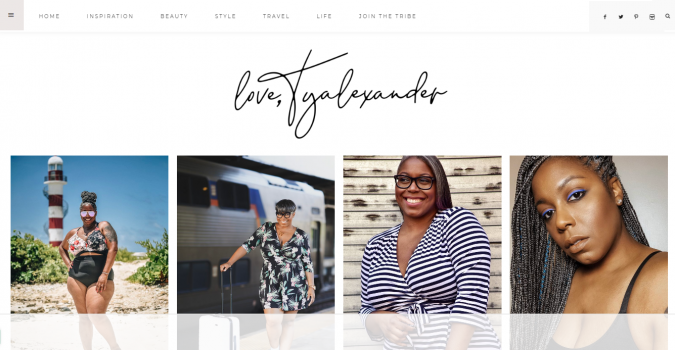 Top 60 Trendy Women Fashion Blogs to Follow 15 Love Ty Alexander website screenshot Top 60 Trendy Women Fashion Blogs to Follow - 15