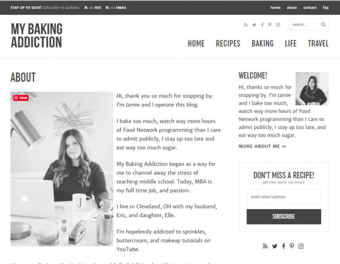 Best 50 Healthy Food Blogs and Websites to Follow 45 My Baking Addiction Best 50 Healthy Food Blogs and Websites to Follow - 45