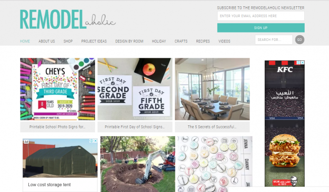 Best 50 Home Decor Websites to Follow 14 Remodel aholic website screenshot Best 50 Home Decor Websites to Follow - 14