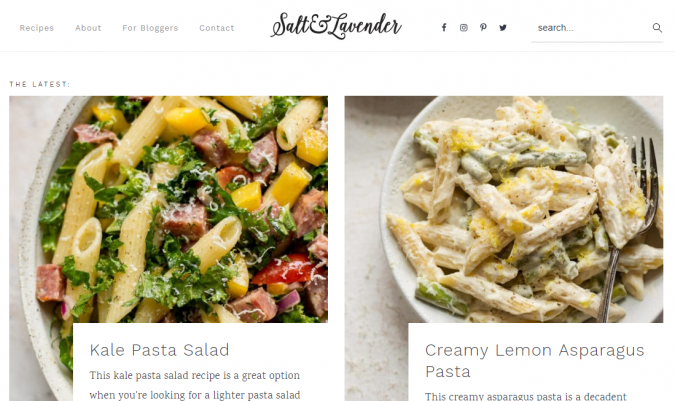 Salt Lavender Best 50 Healthy Food Blogs and Websites to Follow - 19
