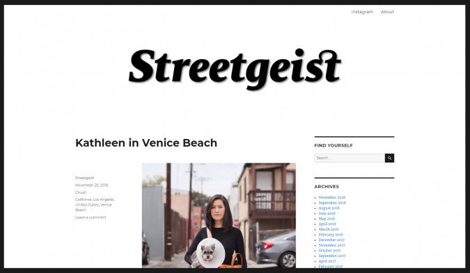 Streetgeist website screenshot Top 60 Trendy Women Fashion Blogs to Follow - 29