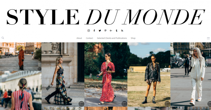 Style Du Monde website screenshot Top 60 Trendy Women Fashion Blogs to Follow - 53