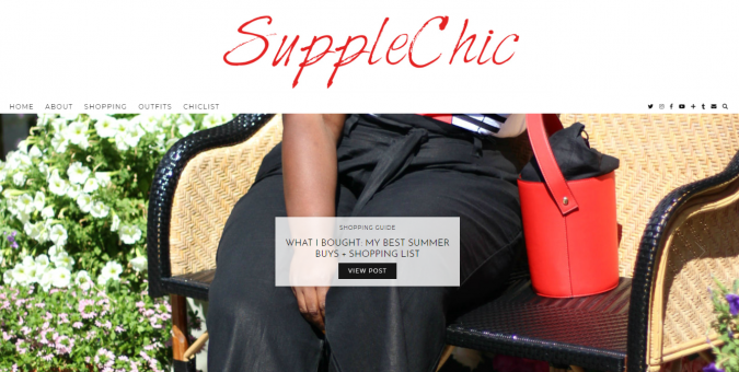 Top 60 Trendy Women Fashion Blogs to Follow 38 SuppleChic blog screenshot Top 60 Trendy Women Fashion Blogs to Follow - 38