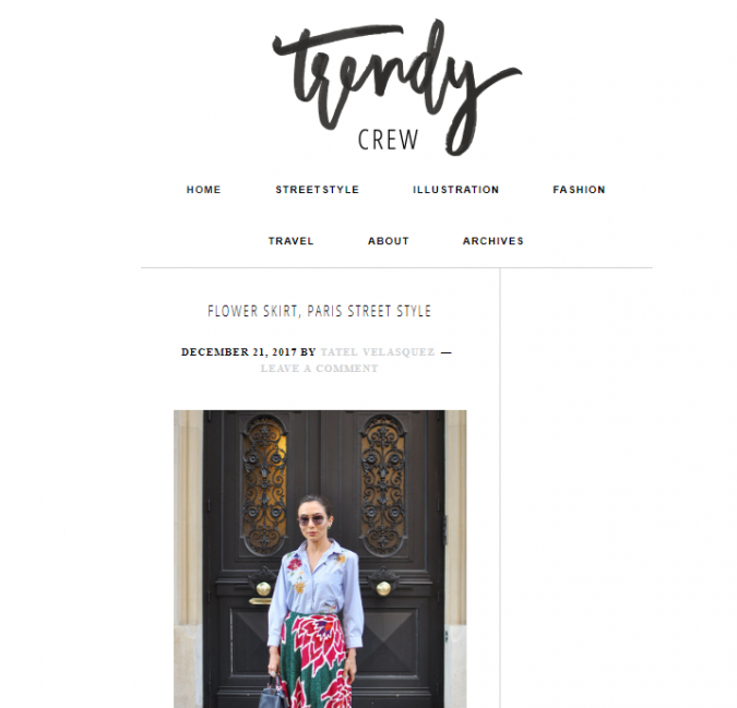 Trendy Crew blog screenshot Top 60 Trendy Women Fashion Blogs to Follow - 56