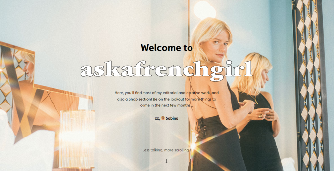 ask a french girl website screenshot Top 60 Trendy Women Fashion Blogs to Follow - 16