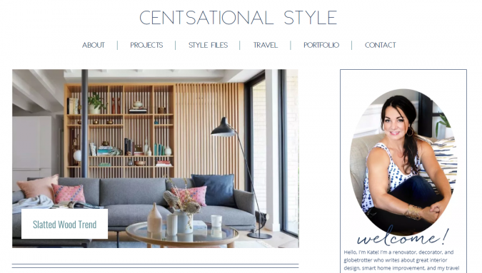 Best 50 Home Decor Websites to Follow 19 centsational style website screenshot Best 50 Home Decor Websites to Follow - 19