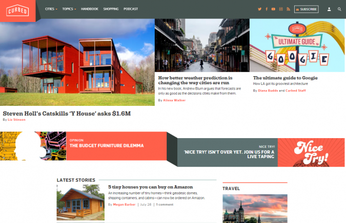 curbed website screenshot Best 50 Home Decor Websites to Follow - 37