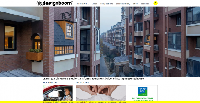 design boom website screenshot Best 50 Home Decor Websites to Follow - 38