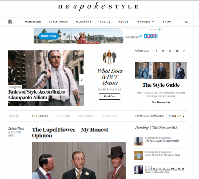 he-spoke-style-fashion-website-675x607 Top 60 Trendy Men Fashion Websites to Follow in 2020