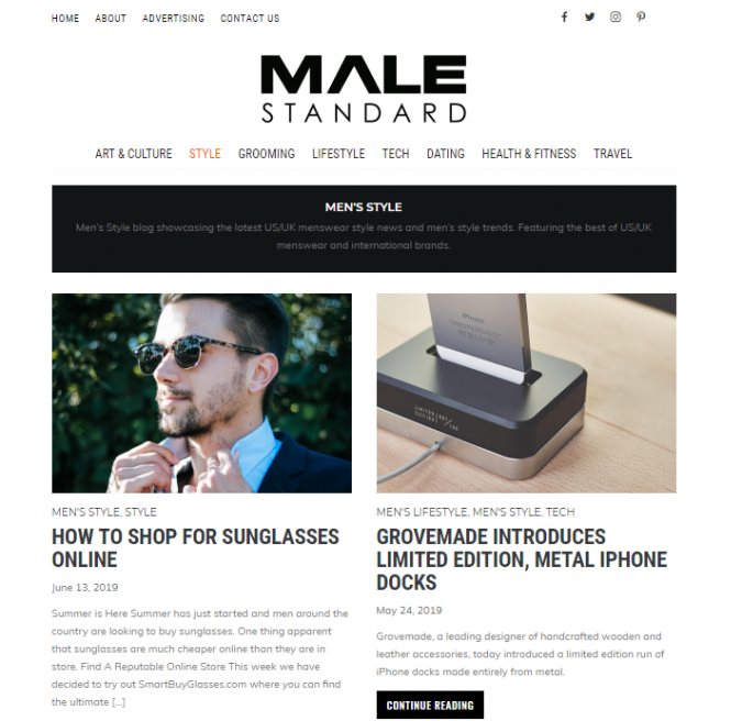 male standard style website Top 60 Trendy Men Fashion Websites to Follow - 56
