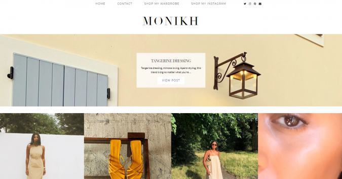 Top 60 Trendy Women Fashion Blogs to Follow 4 monikh website screenshot Top 60 Trendy Women Fashion Blogs to Follow - 4