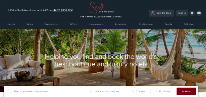 Best 60 Travel Website Services to Follow 18 mr and mrs smith travel website Best 60 Travel Website Services to Follow - 18