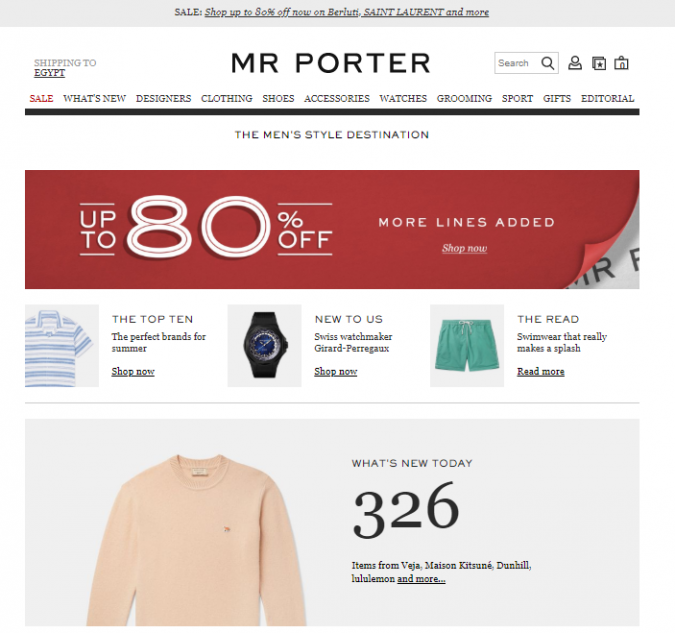 mr porter style website Top 60 Trendy Men Fashion Websites to Follow - 29