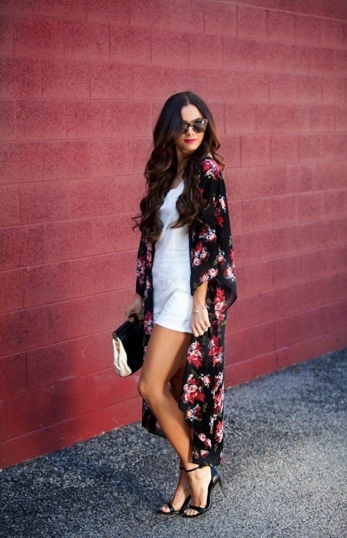 summer-outfit-mini-dress-and-long-kimono-675x1048 10 Wardrobe Essentials Inspired by Summer 2022 Fashion Trends