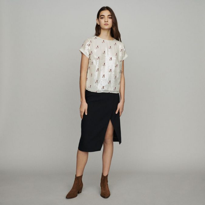 summer outfit squined top black dress 10 Wardrobe Essentials Inspired by Summer Fashion Trends - 16