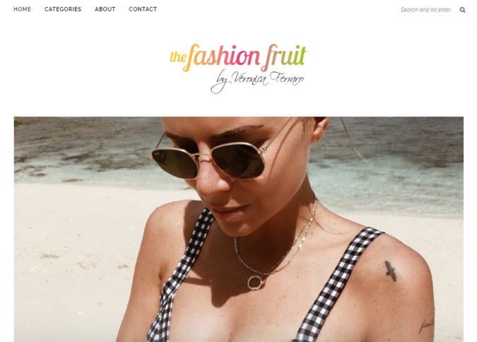 the fashion fruit website screenshot Top 60 Trendy Women Fashion Blogs to Follow - 7