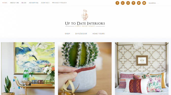 up to date interior website screenshot Best 50 Home Decor Websites to Follow - 46