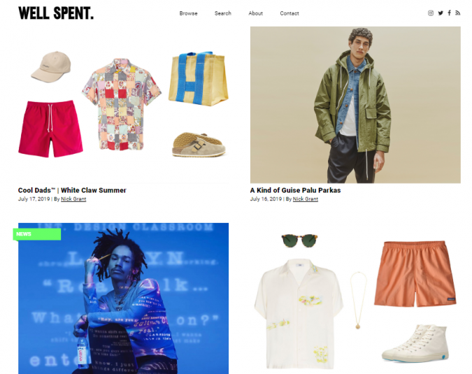 well spent style website Top 60 Trendy Men Fashion Websites to Follow - 24