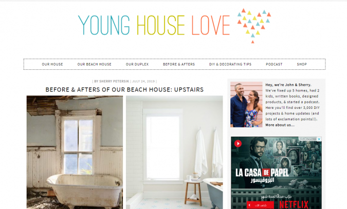 young house love website screenshot Best 50 Home Decor Websites to Follow - 12