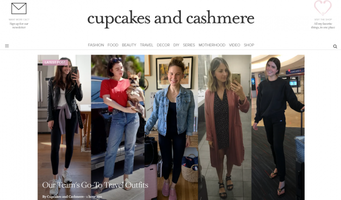 Cupcake-and-Cashmere-website-screenshot-675x396 Best 50 Lifestyle Blogs and Websites to Follow in 2022