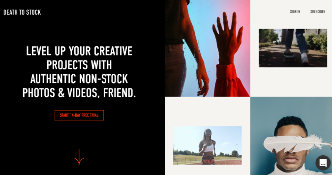 Top 50 Free Stock Photos Websites to Use 23 Death to Stock stock image website screenshot Top 50 Free Stock Photos Websites to Use - 23