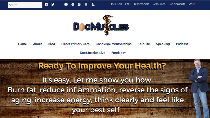 Best 40 Keto Diet Blogs and Websites 26 Doc Muscles blog screenshot Best 40 Keto Diet Blogs and Websites - 26 Keto Diet Blogs
