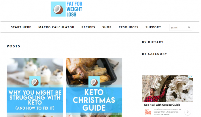 Fat for Weight Loss blog screenshot Best 40 Keto Diet Blogs and Websites - 31 Keto Diet Blogs