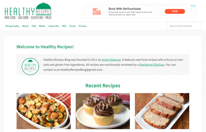 Health Recipes blog screenshot Best 40 Keto Diet Blogs and Websites - 6 Keto Diet Blogs