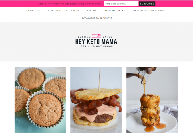 Hey Keto Mama blog screenshot Best 40 Keto Diet Blogs and Websites - 34 Keto Diet Blogs