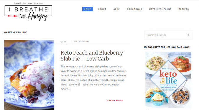 I Breathe Im Hungry blog screenshot Best 40 Keto Diet Blogs and Websites - 5 Keto Diet Blogs