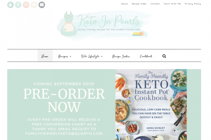 Best 40 Keto Diet Blogs and Websites 37 Keto in Pearls blog screenshot Best 40 Keto Diet Blogs and Websites - 37 Keto Diet Blogs