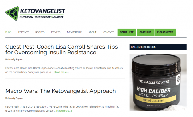 Best 40 Keto Diet Blogs and Websites 25 Ketovangelist blog screenshot Best 40 Keto Diet Blogs and Websites - 25 Keto Diet Blogs
