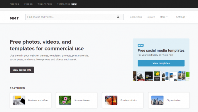Top 50 Free Stock Photos Websites to Use 48 MMT website screenshot Top 50 Free Stock Photos Websites to Use - 48