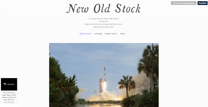 New Old Stock website screenshot Top 50 Free Stock Photos Websites to Use - 27