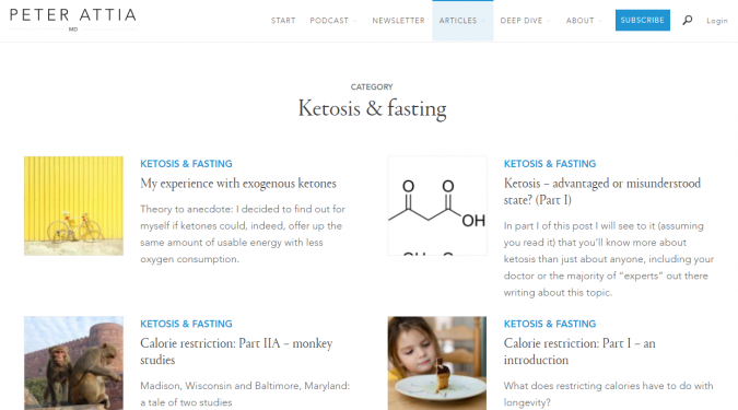 Best 40 Keto Diet Blogs and Websites 15 Peter Attia blog screenshot Best 40 Keto Diet Blogs and Websites - 15 Keto Diet Blogs