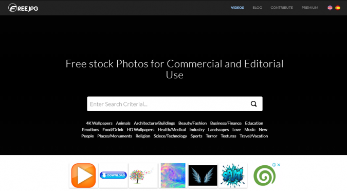 REEJPG website screenshot Top 50 Free Stock Photos Websites to Use - 49