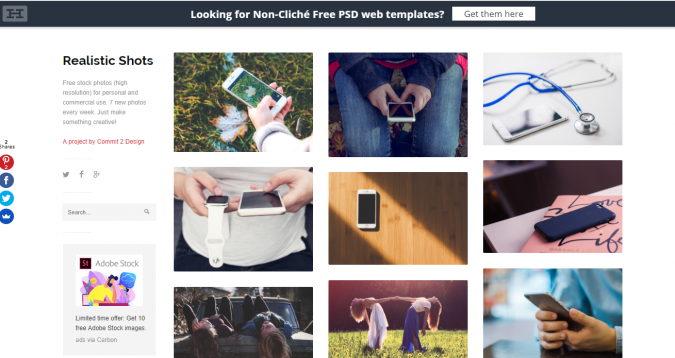 Top 50 Free Stock Photos Websites to Use 45 Realistic Shots stock image website screenshot Top 50 Free Stock Photos Websites to Use - 45
