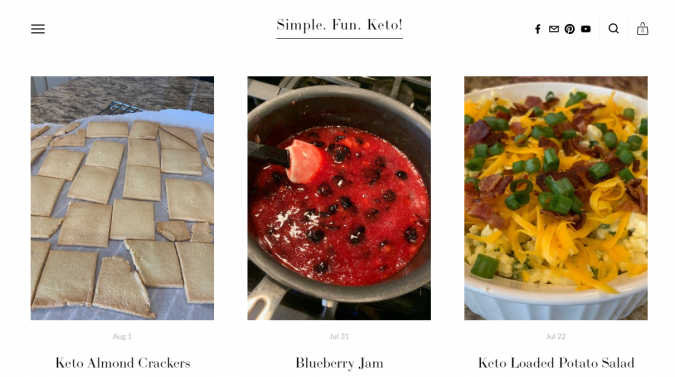 Simple. Fun. Keto blog screenshot Best 40 Keto Diet Blogs and Websites - 24 Keto Diet Blogs