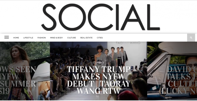 Social magazine website screenshot Best 50 Lifestyle Blogs and Websites to Follow - 41