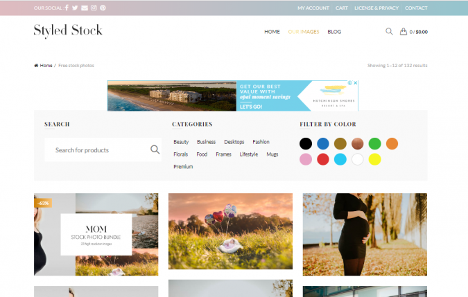Styled Stock website screenshot Top 50 Free Stock Photos Websites to Use - 26
