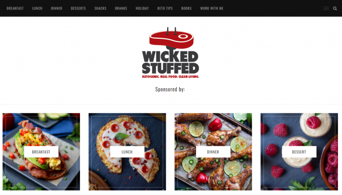 Best 40 Keto Diet Blogs and Websites 8 Wicked Stuffed blog screenshot Best 40 Keto Diet Blogs and Websites - 8 Keto Diet Blogs