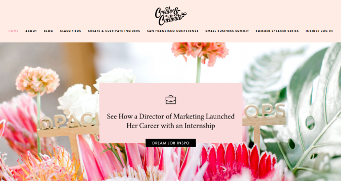 create and cultivate website screenshot Best 50 Lifestyle Blogs and Websites to Follow - 42