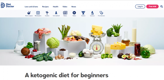 diet doctor blog screenshot Best 40 Keto Diet Blogs and Websites - 1 Keto Diet Blogs