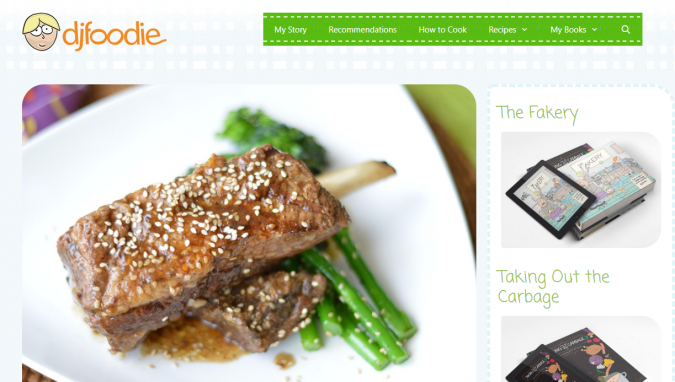 dj foodie blog screenshot Best 40 Keto Diet Blogs and Websites - 7 Keto Diet Blogs
