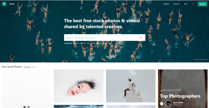 Top 50 Free Stock Photos Websites to Use 12 pexels website screenshot Top 50 Free Stock Photos Websites to Use - 12