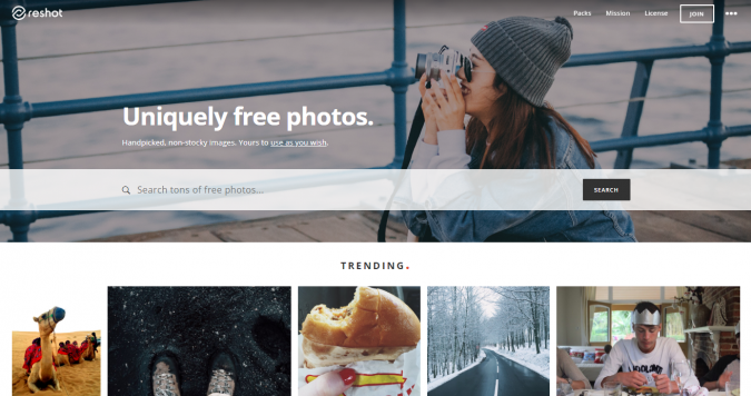 Top 50 Free Stock Photos Websites to Use 31 reshot stock image website screenshot Top 50 Free Stock Photos Websites to Use - 31