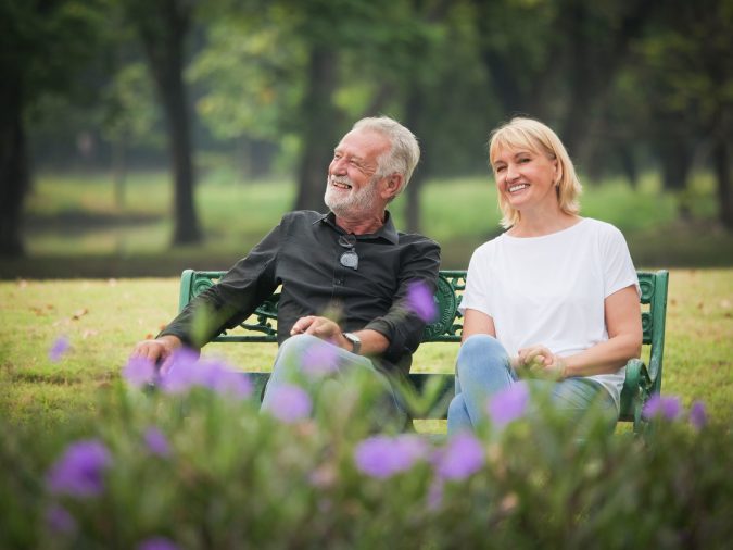 5 Money Questions Older Daters Need to Ask 8 senior couple spring 5 Money Questions Older Daters Need to Ask - 8